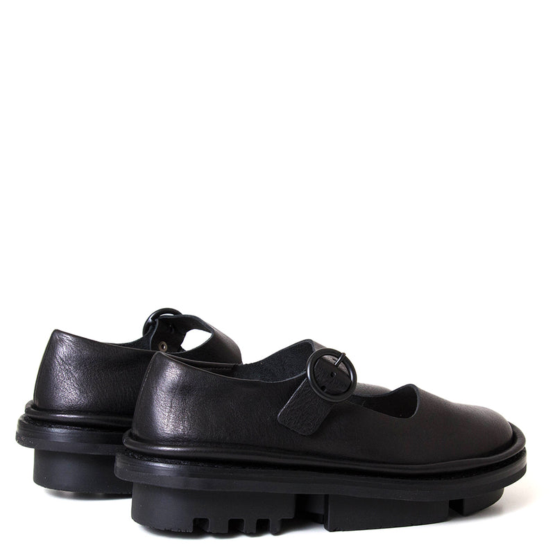 Ohjane Women's Platform Leather Mary Jane