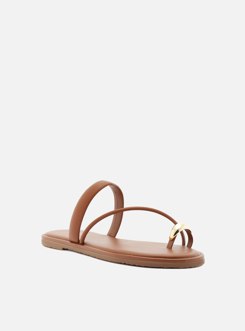 Pamela Leather Sandal Flats S/26