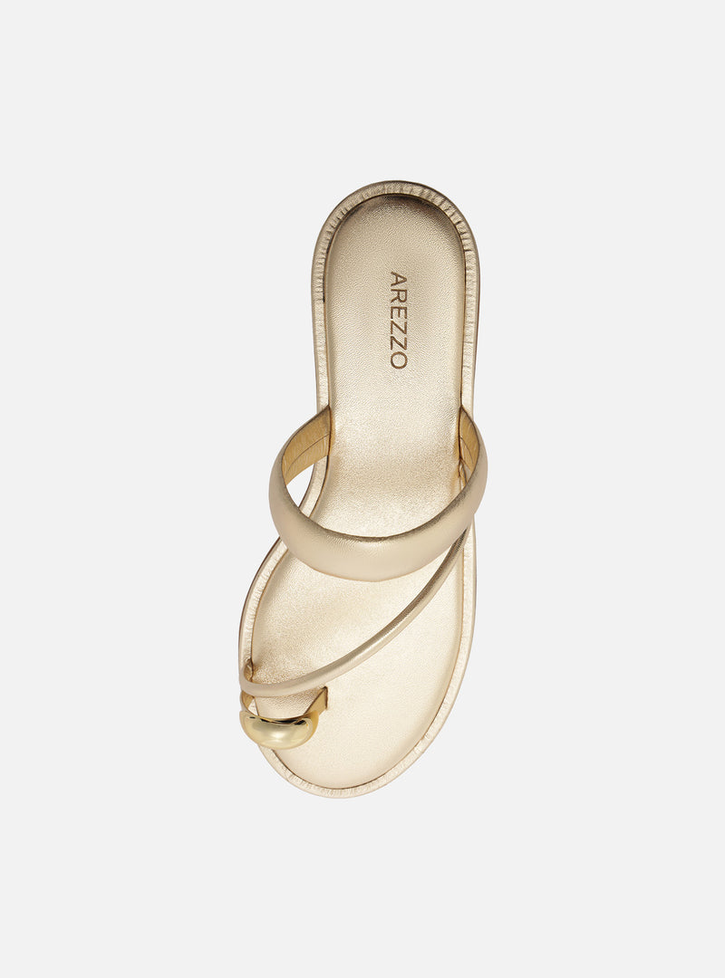 Pamela Leather Sandal Flats S/26