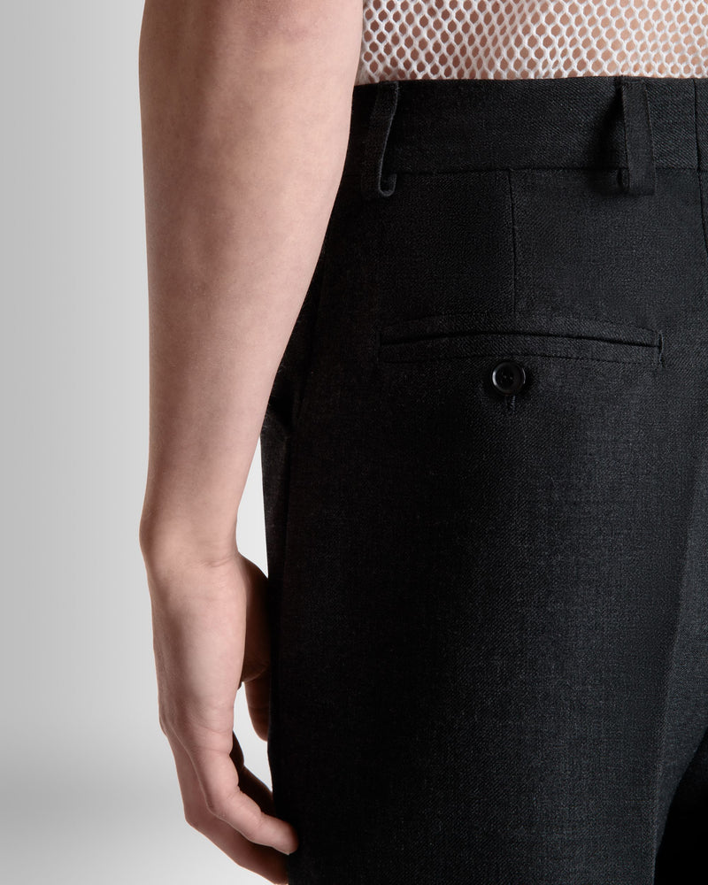 Pants in a Melange Grey Wool Blend