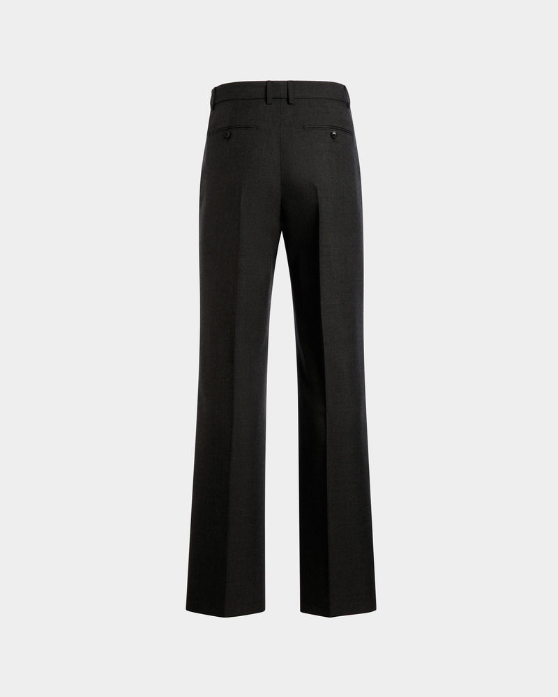 Pants in a Melange Grey Wool Blend