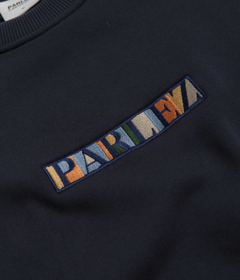 Parlez Felipe Crewneck Sweatshirt in Navy