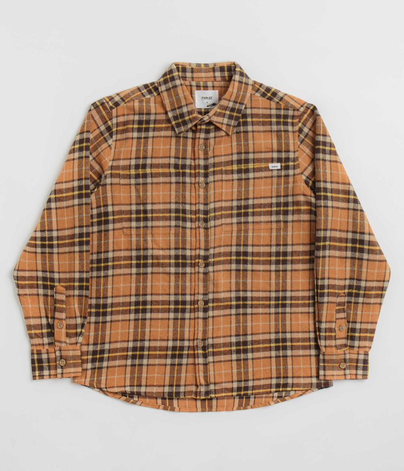 Parlez Fernley Shirt in Orange Check