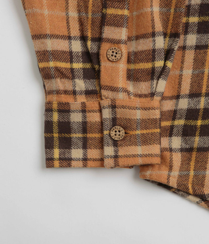 Parlez Fernley Shirt in Orange Check
