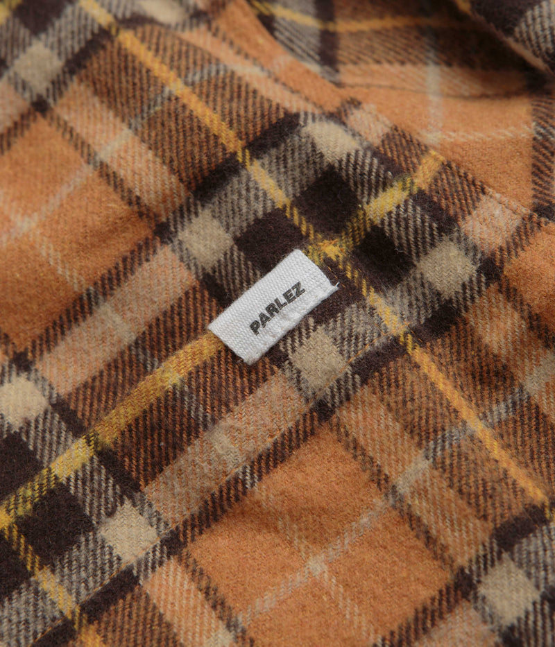 Parlez Fernley Shirt in Orange Check