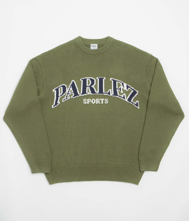 Parlez Phelan Crewneck Sweatshirt in Olive Green