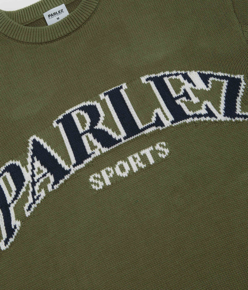 Parlez Phelan Crewneck Sweatshirt in Olive Green