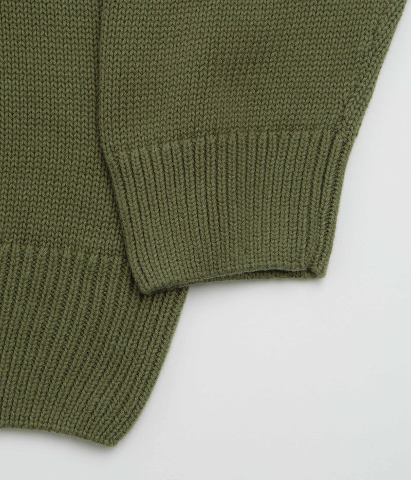 Parlez Phelan Crewneck Sweatshirt in Olive Green