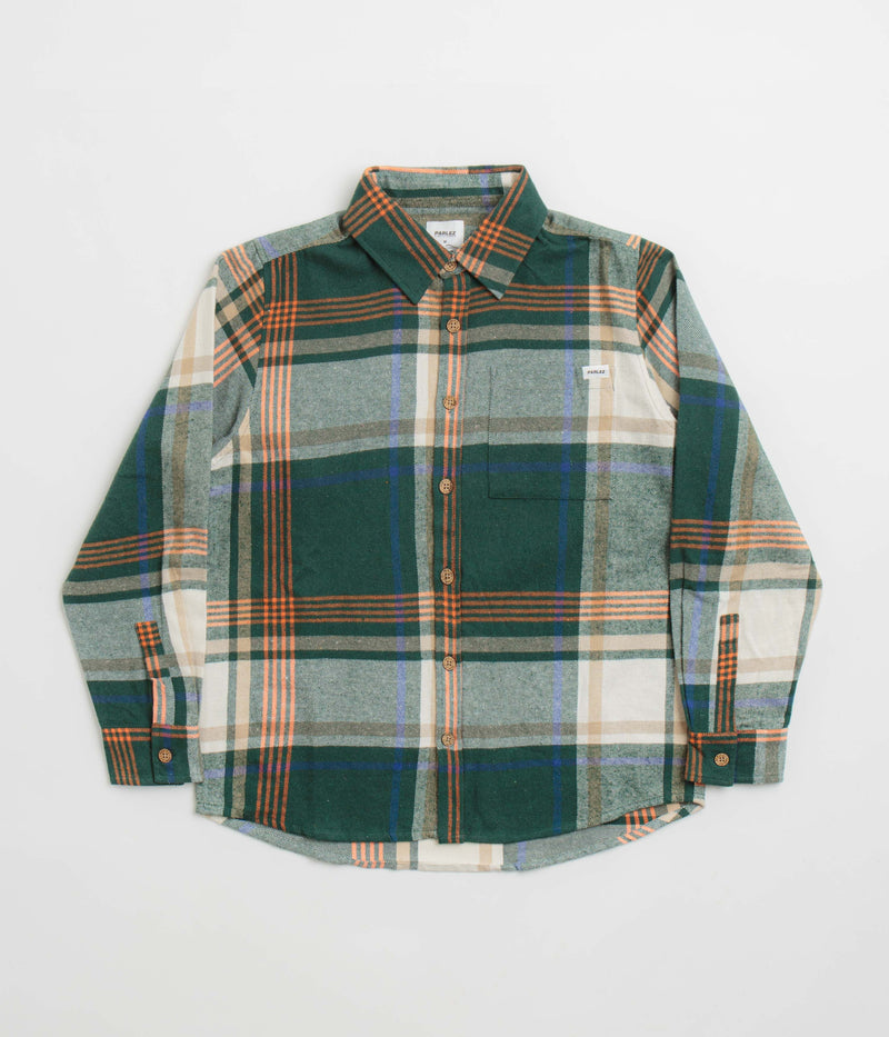 Parlez Rotan Check Shirt in Deep Green