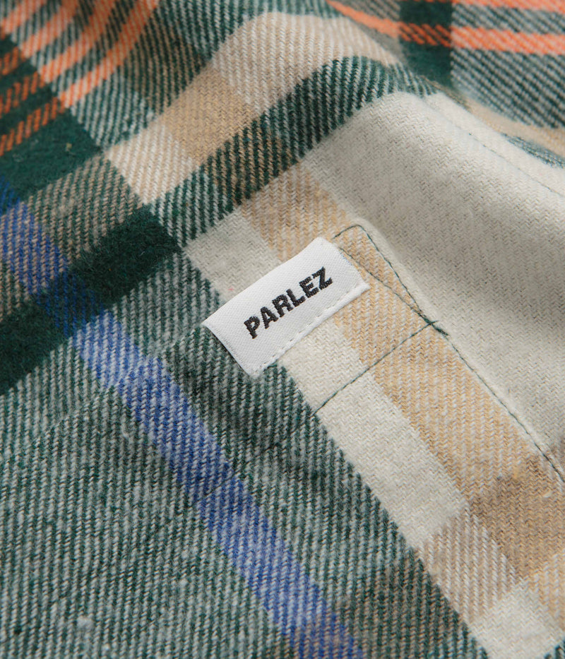 Parlez Rotan Check Shirt in Deep Green