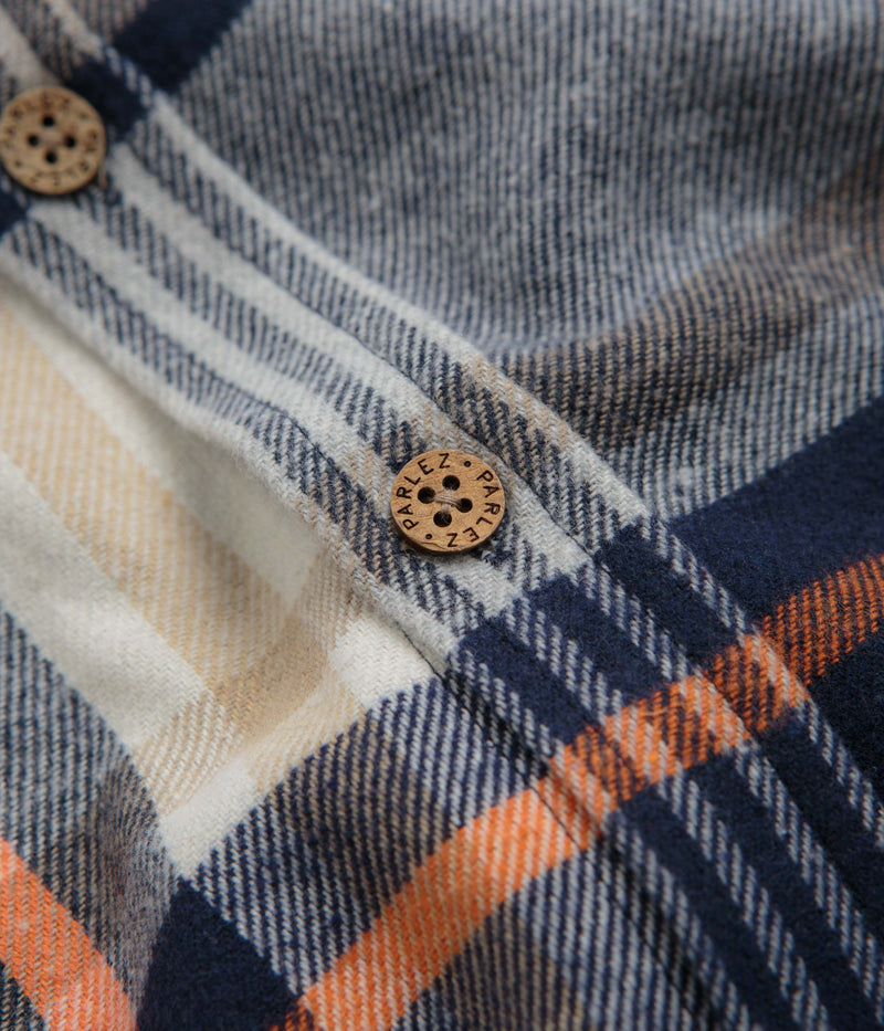 Parlez Rotan Check Shirt in Navy