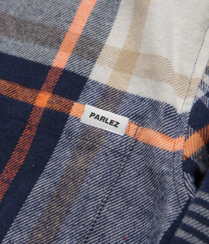 Parlez Rotan Check Shirt in Navy