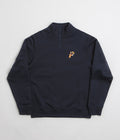 Parlez Warner 1/4 Zip Sweatshirt in Navy