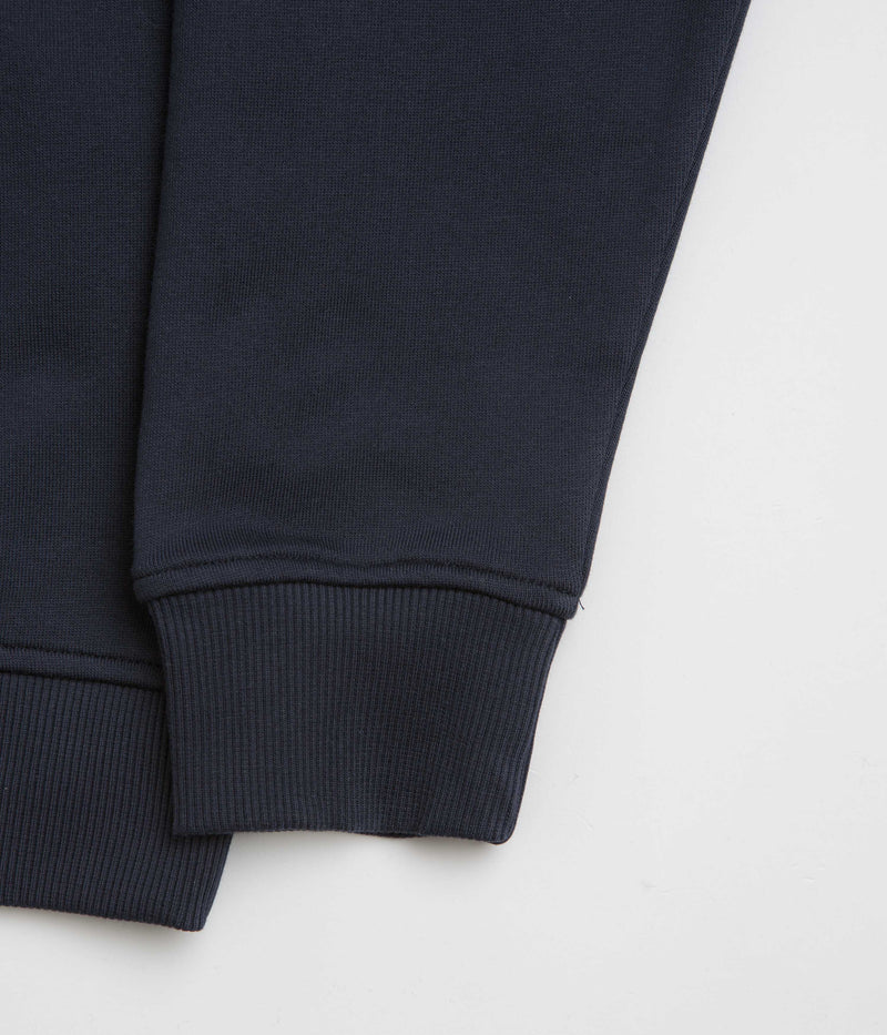 Parlez Warner 1/4 Zip Sweatshirt in Navy