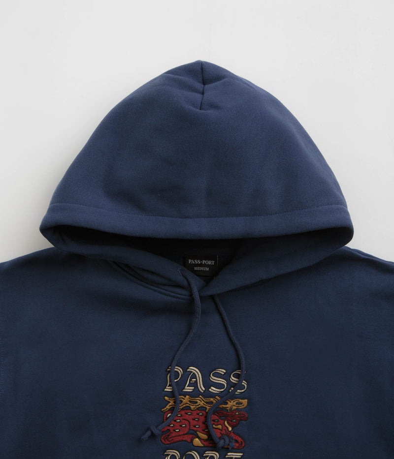 Pass Port Antler Hoodie in Navy