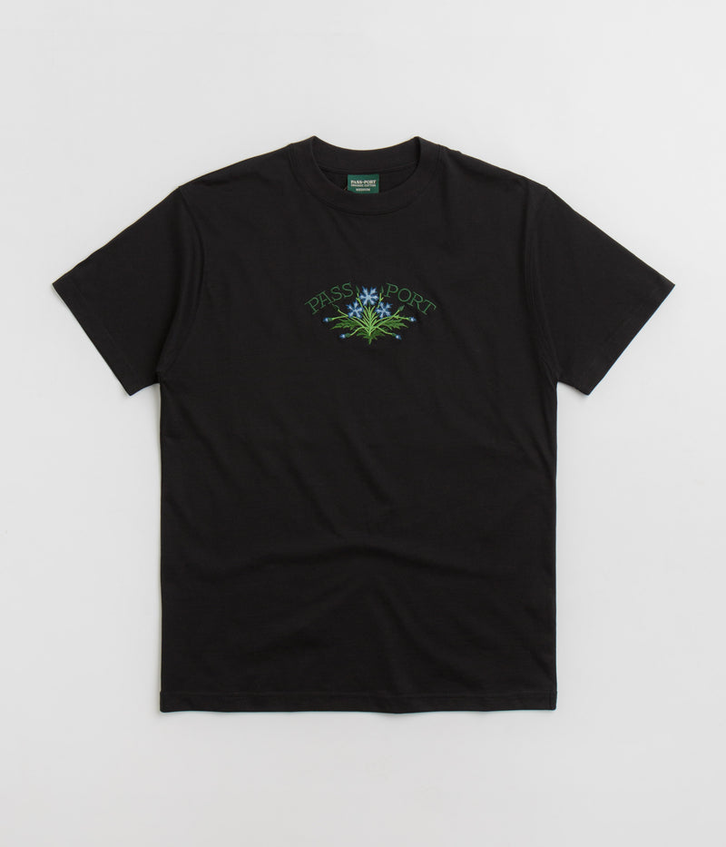 Pass Port Bloom Organic T-Shirt in Black