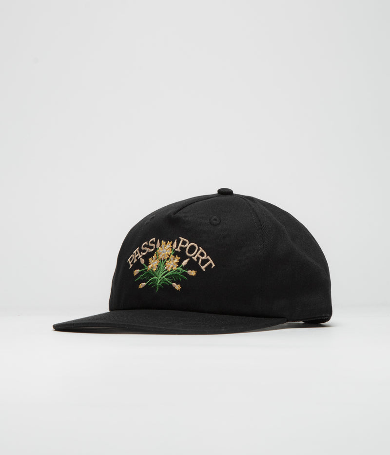 Pass Port Bloom Workers Cap in Black