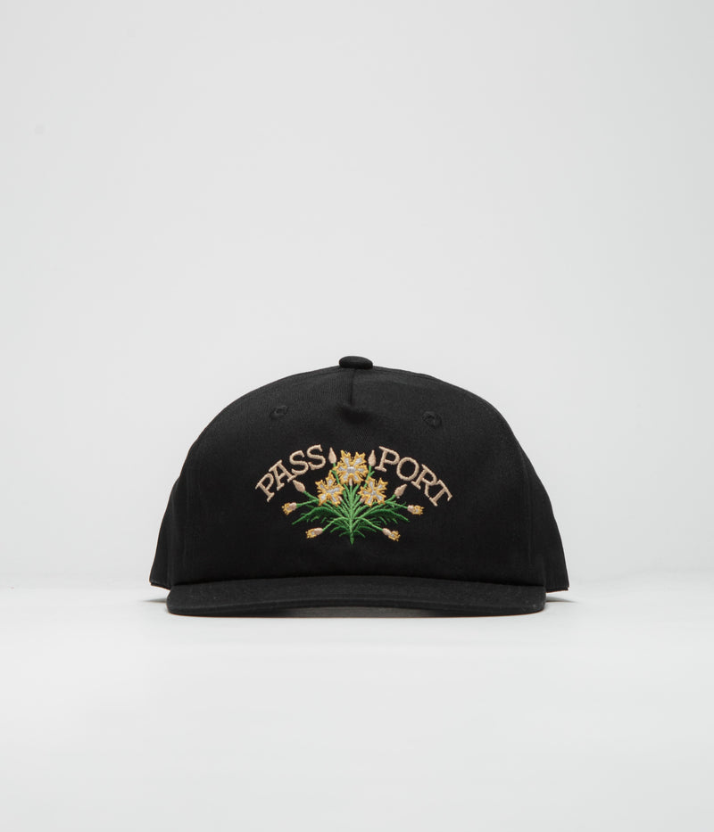 Pass Port Bloom Workers Cap in Black