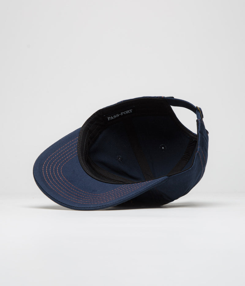 Pass Port Pattoned Casual Cap in Navy