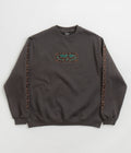 Pass Port Pattoned Crewneck Sweatshirt in Tar