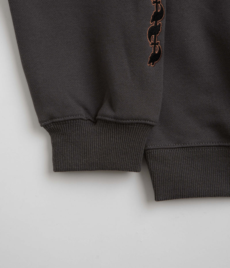 Pass Port Pattoned Crewneck Sweatshirt in Tar