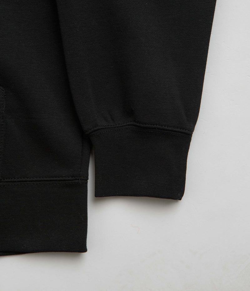 Pasteelo Embroidered O.G. Zip Hoodie in Black