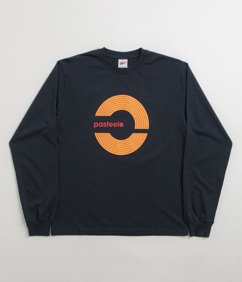 Pasteelo Grooves Long Sleeve T-Shirt in Navy