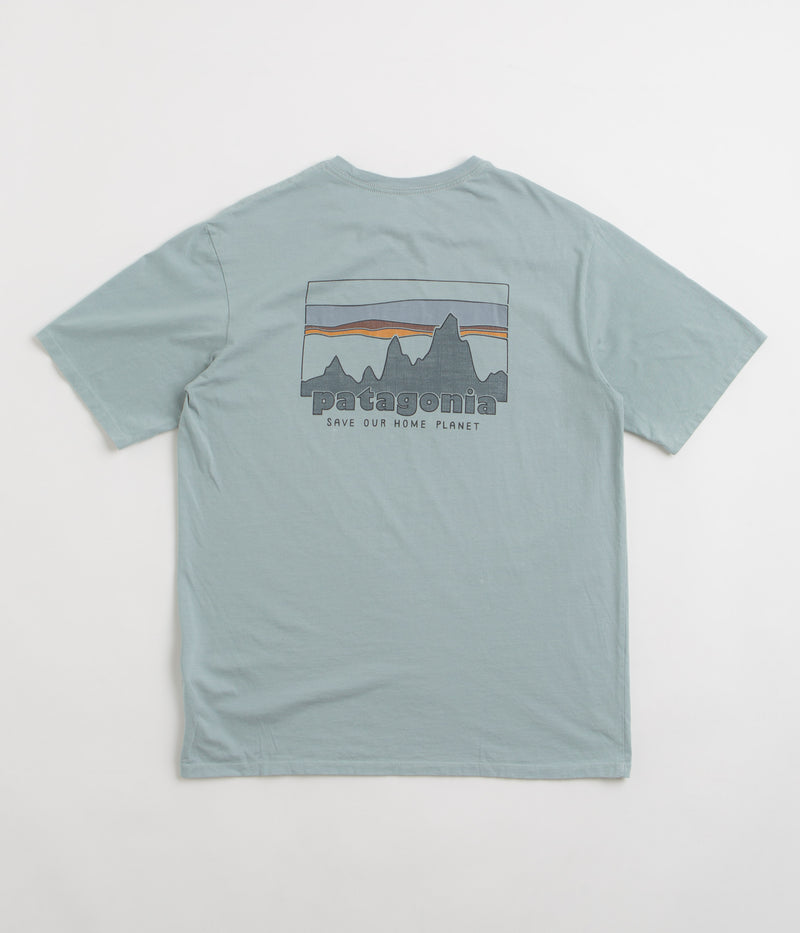 Patagonia 73 Skyline Organic T-Shirt in Thermal Blue