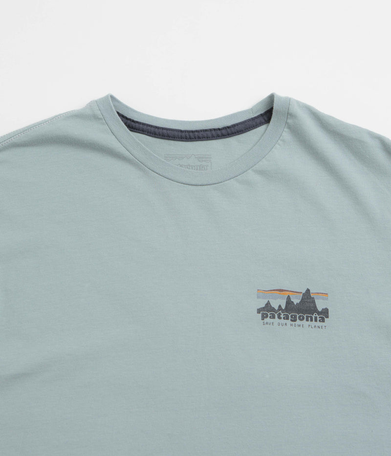 Patagonia 73 Skyline Organic T-Shirt in Thermal Blue