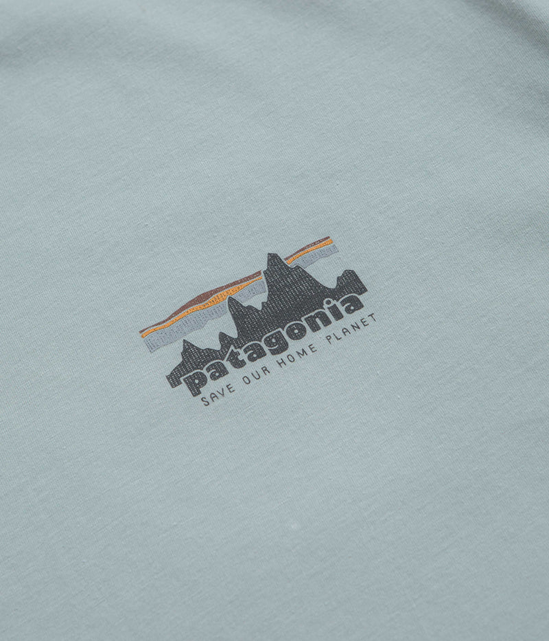 Patagonia 73 Skyline Organic T-Shirt in Thermal Blue