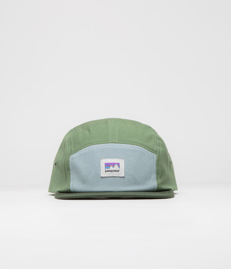 Patagonia Graphic Maclure Cap in Shop Sticker: Terrain Green