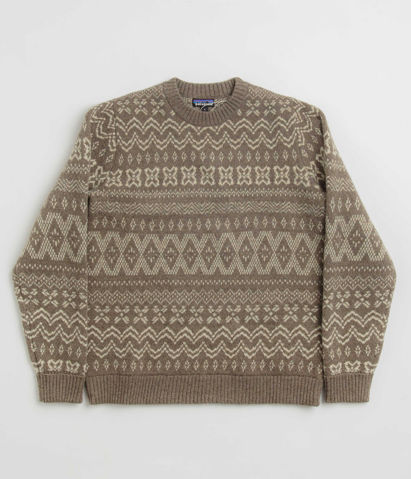 Patagonia Recycled Wool Sweatshirt in Helmsman: Seabird Grey