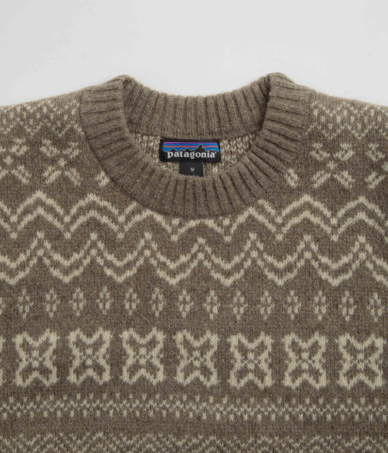 Patagonia Recycled Wool Sweatshirt in Helmsman: Seabird Grey