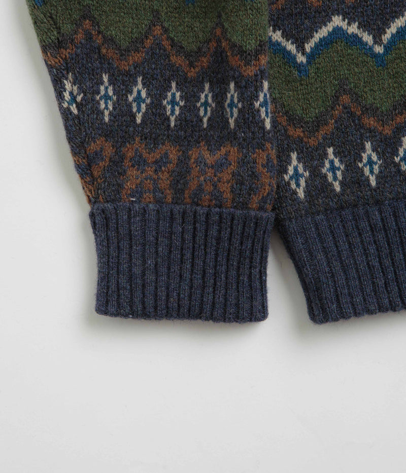 Patagonia Recycled Wool Sweatshirt in Helmsman: Smolder Blue