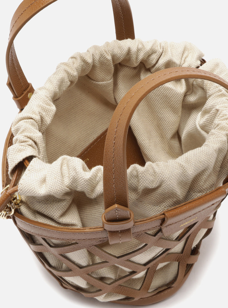 Petra Small Leather Bucket Handbags S/26