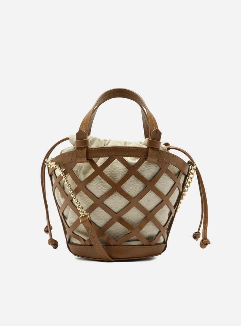 Petra Small Leather Bucket Handbags S/26