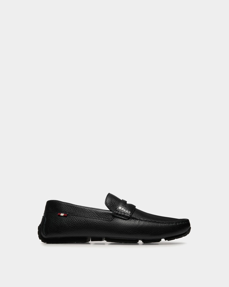 Pilot Driver In Black Grained Leather