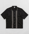 Polar Double P Bowling Shirt in Black and White