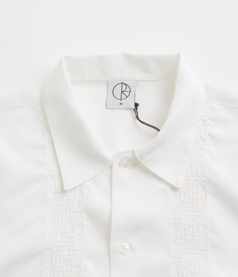 Polar Double P Bowling Shirt in Cloud White