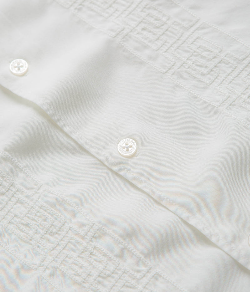 Polar Double P Bowling Shirt in Cloud White
