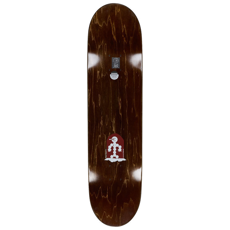 Polar Emile Laurent Snowman Skateboard Deck - Wine - 8.25"