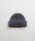 Polar George Beanie in Blue Green Stripe
