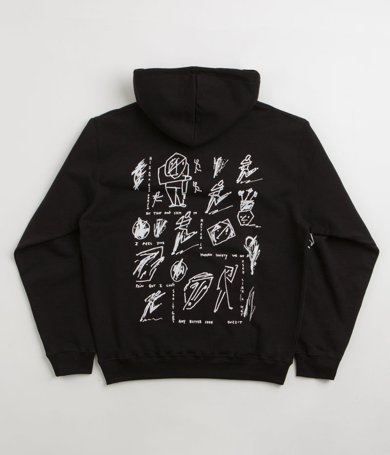 Polar Sad at Time Dave Hoodie in Black