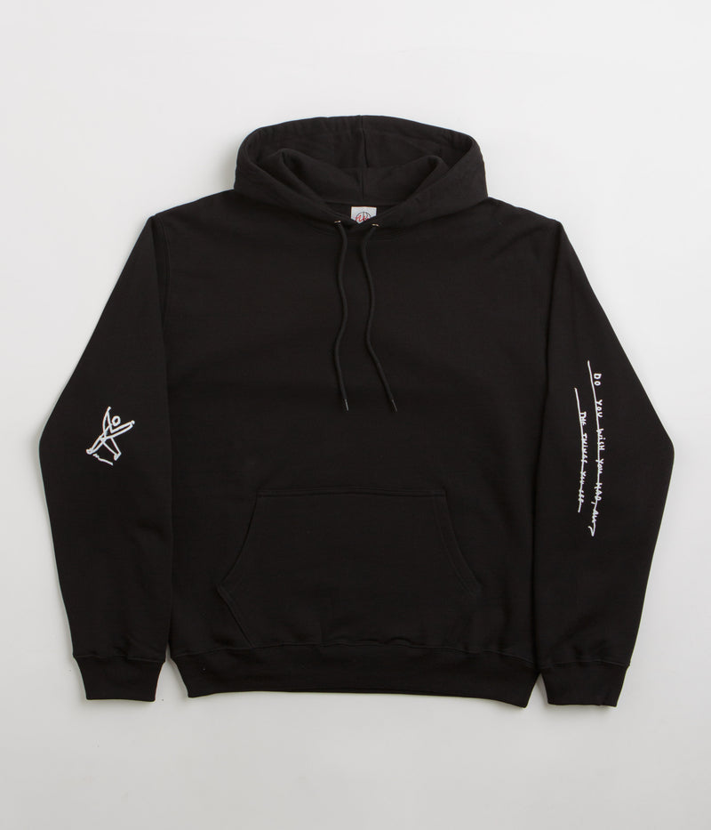 Polar Sad at Time Dave Hoodie in Black