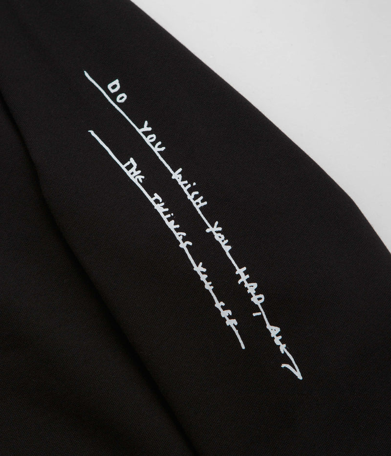 Polar Sad at Time Dave Hoodie in Black