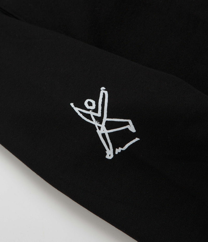 Polar Sad at Time Dave Hoodie in Black