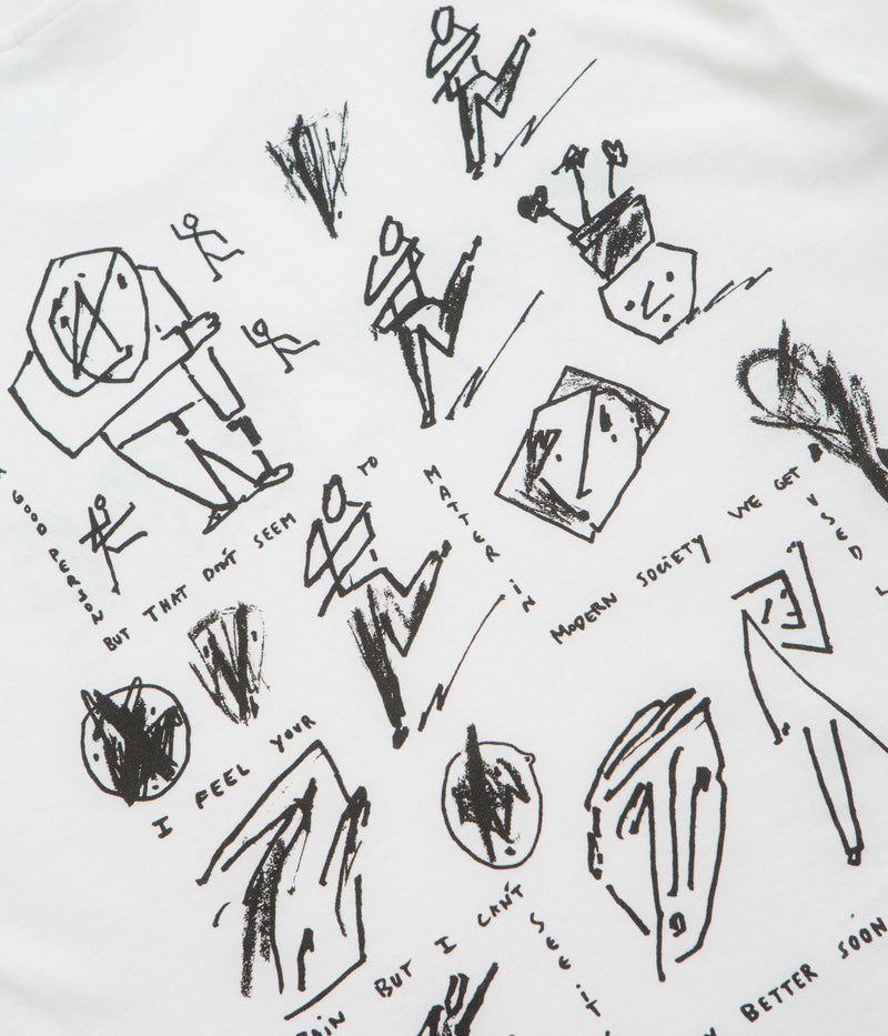 Polar Sad at Times T-Shirt in White