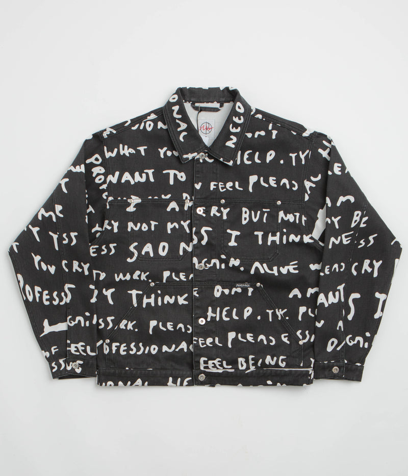 Polar Sad Notes Patrik Jacket in Black and White