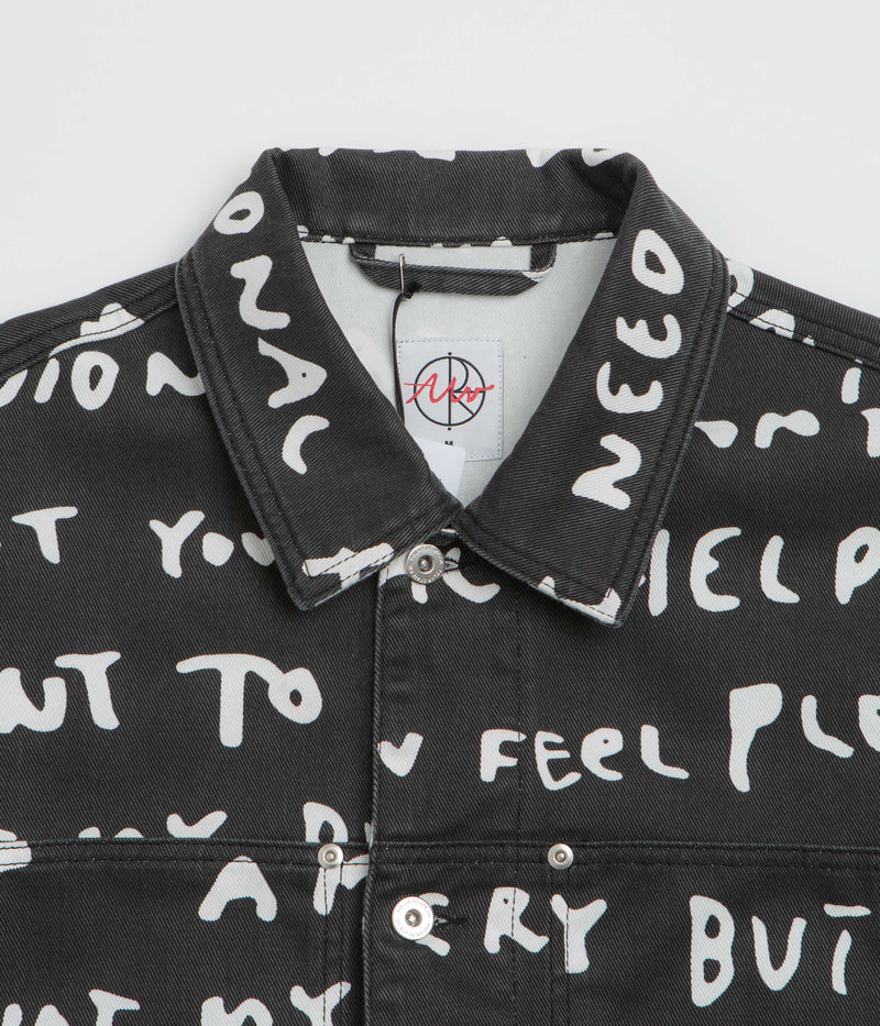 Polar Sad Notes Patrik Jacket in Black and White