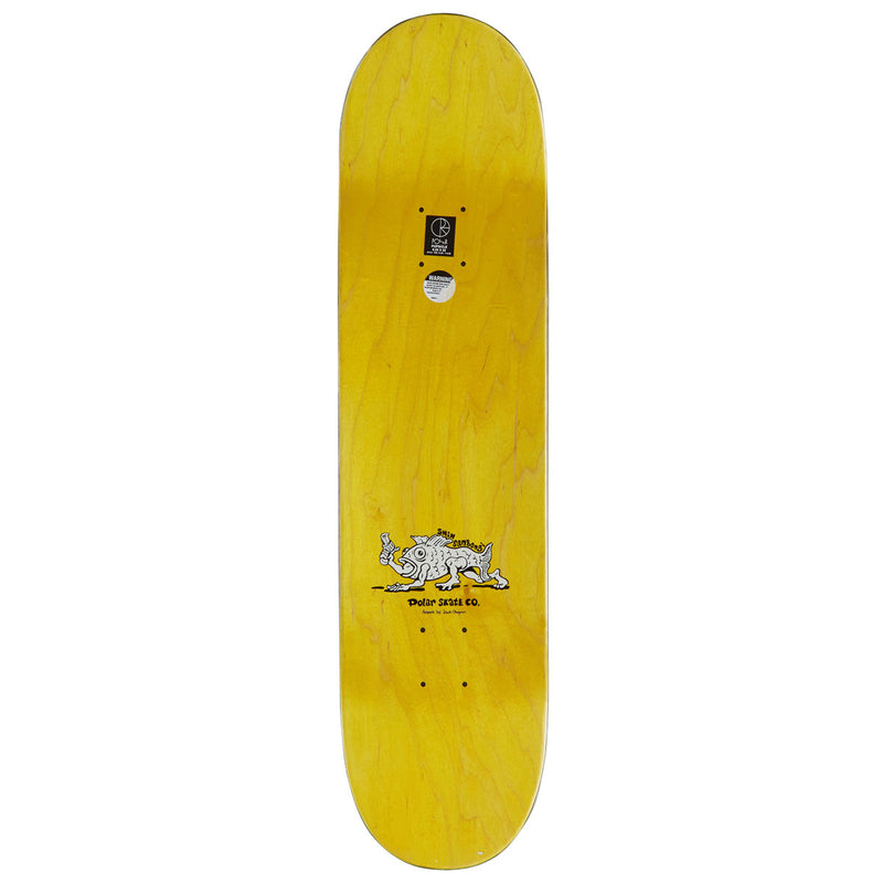 Polar Shin Sanbongi Bongi Boy Skateboard Deck - Yellow - 8.25"